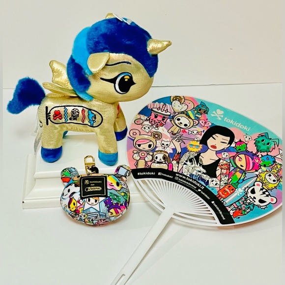 Tokidoki x LeSportsac Bag Charm+Fan+Plush - Picture 1 of 8